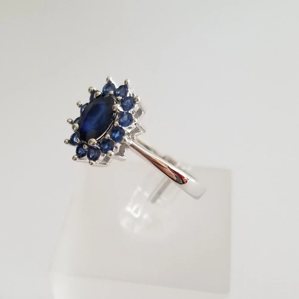 2ct TW Natural Sapphire Ring - Picture 4 of 8